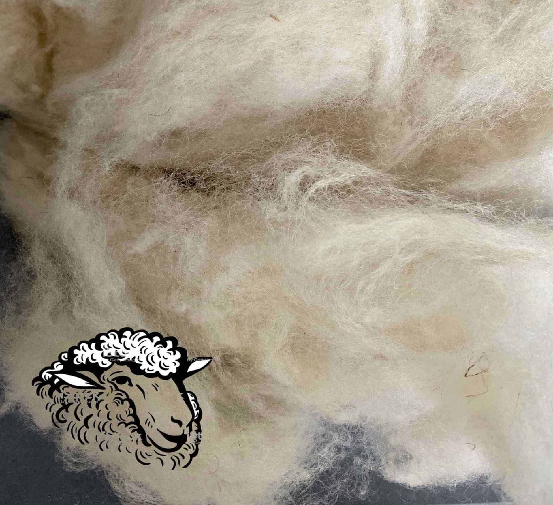Natürliches Bedämpfungsmaterial Schafswolle