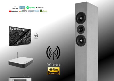 Wireless in Hi-Res Qualität 24bit / 96khz (WiSA) für all unsere "Aktiven" 1