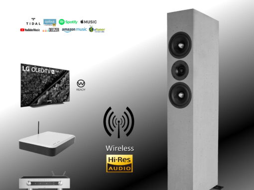 Wireless in Hi-Res Qualität 24bit / 96khz (WiSA) für all unsere „Aktiven“