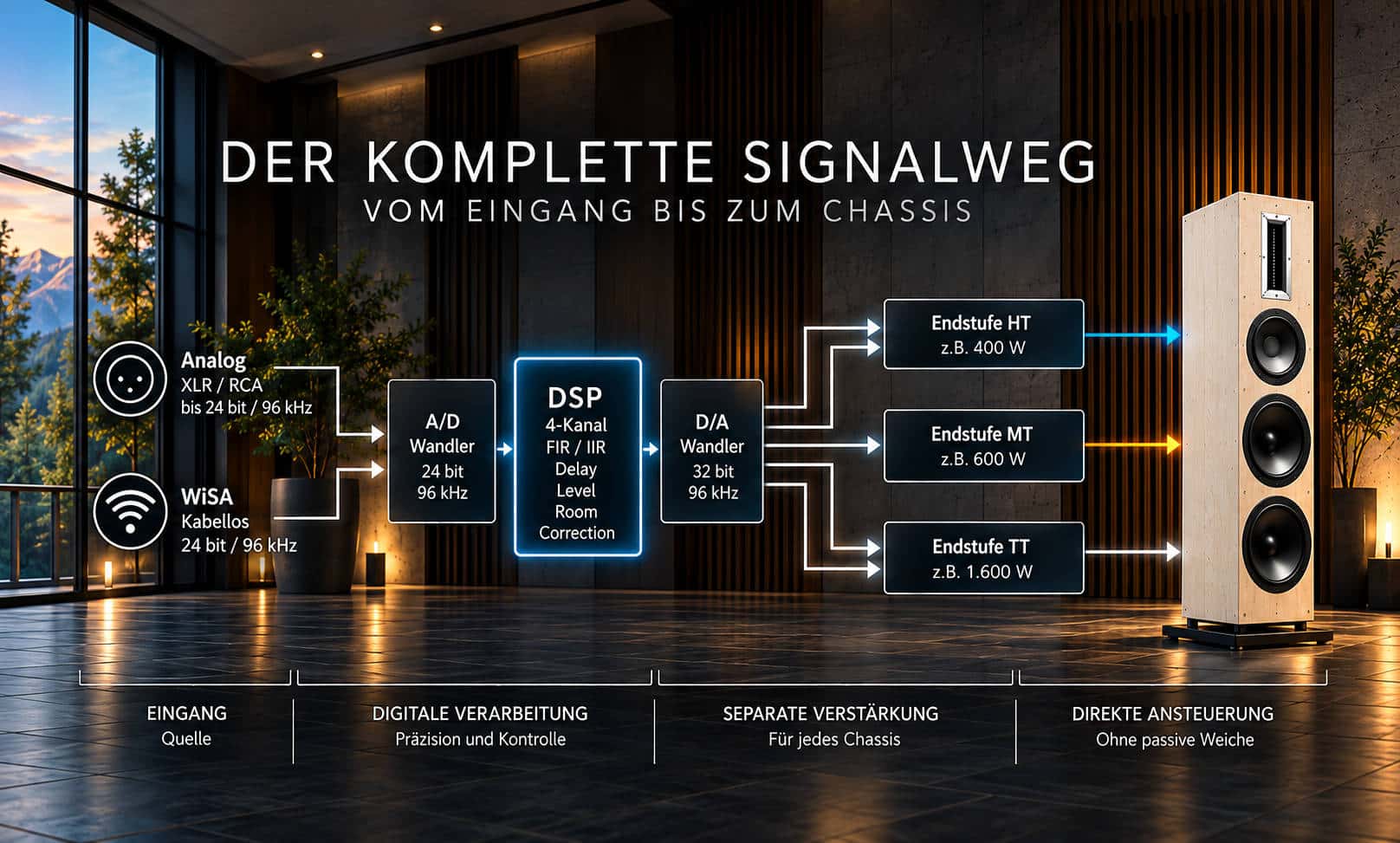 Vorteile eines vollaktiven Lautsprechers 2